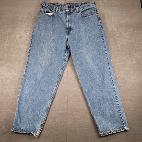 Levi's 550 Vintage Relaxed Fit‎ Jeans Light Wash Denim Mens Size 36x30 - Picture 1 of 13